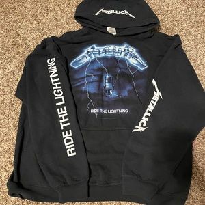 Metallica ride the lighting hoodie